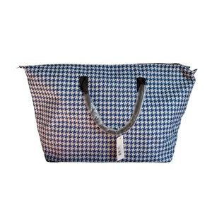 Lulu Dharma Blue Houndstooth Weekender